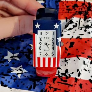 Stars & Stripes Cuff Watch